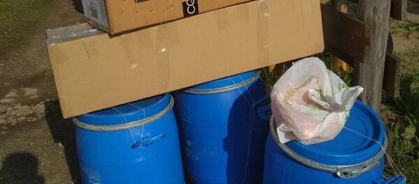 Найденные емкости с наркотиками - Sputnik Беларусь