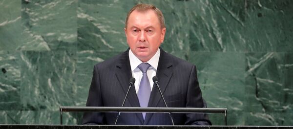 Владимир Макей во время выступления в ООН - Sputnik Беларусь