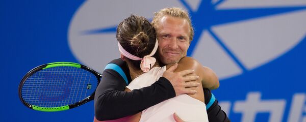 Белорусская теннисистка Арина Соболенко и ее тренер Дмитрий Турсунов - Sputnik Беларусь