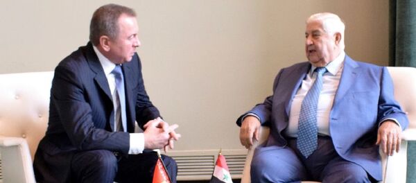 Главы МИД Беларуси и Сирии - Sputnik Беларусь