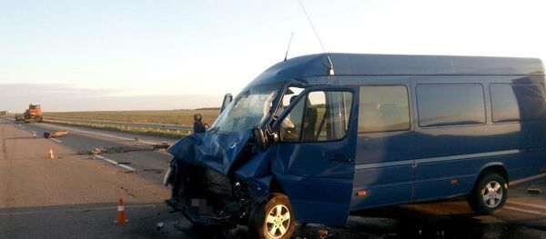 Последствия ДТП в Николаевской области Украины - Sputnik Беларусь