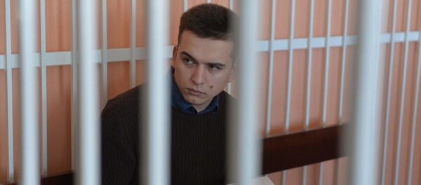 Бывший командир роты в 72-м учебном центре в Печах Павел Суковенко признал в суде вину и заявил, что полностью раскаивается в содеянном Бывший командир роты в 72-м учебном центре в Печах Павел Суковенко признал в суде вину и заявил, что полностью раскаивается в содеянном - Sputnik Беларусь