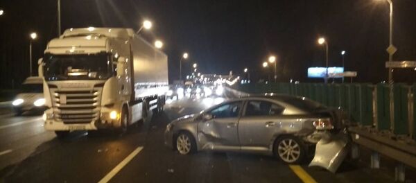 Тройное ДТП на МКАД  - Sputnik Беларусь