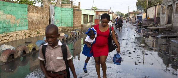 Пострадавшие на Гаити - Sputnik Беларусь