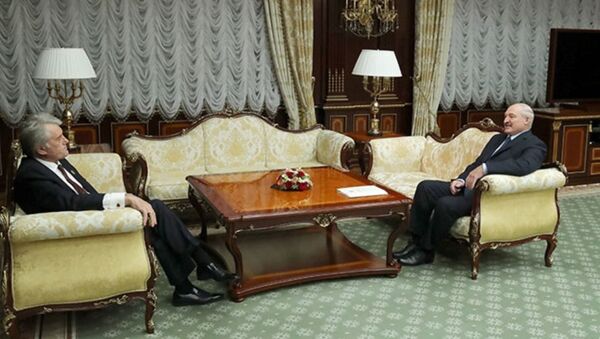 Встреча президента Беларуси Александра Лукашенко с экс-президентом Украины Виктором Ющенко - Sputnik Беларусь