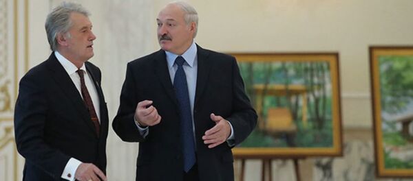 Встреча президента Беларуси Александра Лукашенко и экс-президента Украины Виктора Ющенко - Sputnik Беларусь