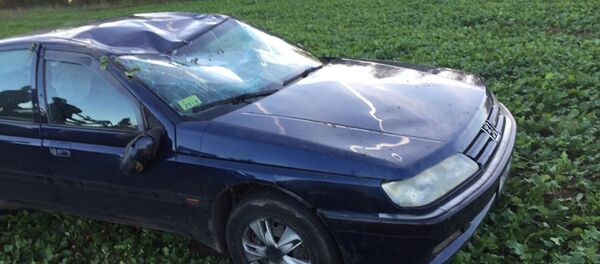 Разбитая машина участкового Разбитая машина участкового - Sputnik Беларусь