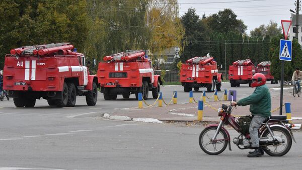 Пожарные машины на Черниговщине - Sputnik Беларусь