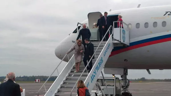 Валентина Матвиенко прилетела в Могилев - Sputnik Беларусь
