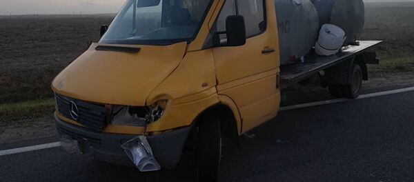 Место ДТП возле БелАЭС Место ДТП возле БелАЭС - Sputnik Беларусь