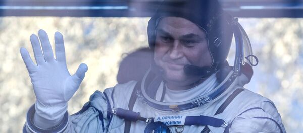 Член основного экипажа МКС-57/58 космонавт Роскосмоса Алексей Овчинин (Россия)  - Sputnik Беларусь