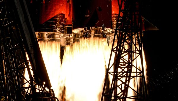 Старт ракеты-носителя Союз-ФГ с пилотируемым кораблем Союз МС-10 - Sputnik Беларусь