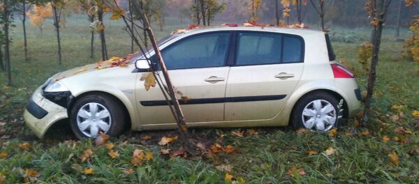 Вылетевший с МКАД Renault Megane - Sputnik Беларусь