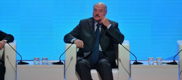 Президент Беларуси Александр Лукашенко на V Форуме регионов Президент Беларуси Александр Лукашенко на V Форуме регионов - Sputnik Беларусь