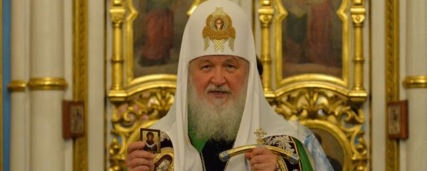 Патрыярх Маскоўскі і ўсяе Русі Кірыл падчас пропаведзі ў Мінску  - Sputnik Беларусь