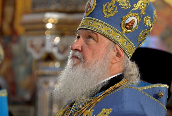 Патриарх Кирилл возглавил в новоосвященном храме первую Литургию - Sputnik Беларусь