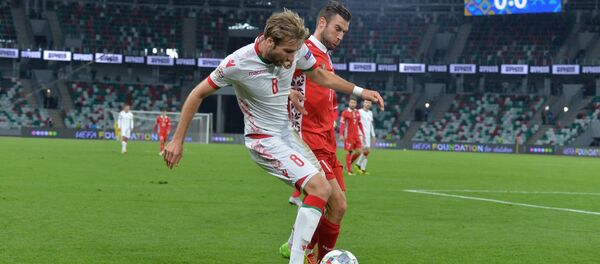 Игровой момент матча Беларусь - Молдова - Sputnik Беларусь