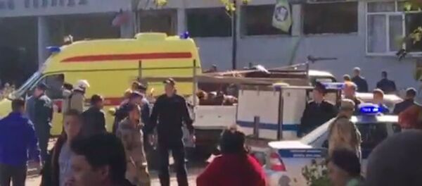 Взрыв в колледже в Керчи. Кадры с места происшествия - Sputnik Беларусь