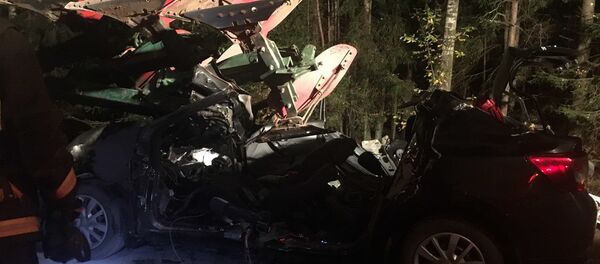 Место ДТП в Чериковском районе - Sputnik Беларусь