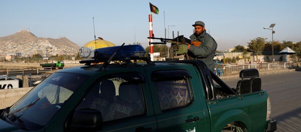 Патруль афганской полиции на выборах - Sputnik Беларусь