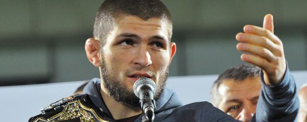Боец смешанного стиля Хабиб Нурмагомедов  - Sputnik Беларусь