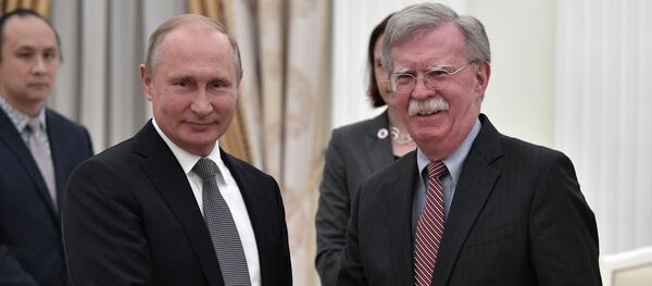 Встреча президента РФ В. Путина с помощником президента США по национальной безопасности Д. Болтоном - Sputnik Беларусь