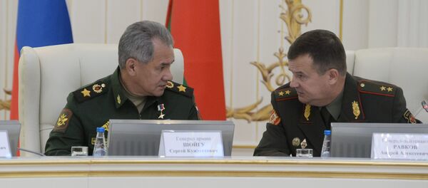 Заседание коллегии в Минске с участием глав министерств обороны РФ и РБ Сергея Шойгу и Андрея Равкова - Sputnik Беларусь