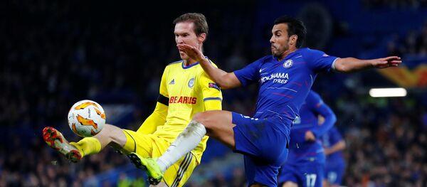 Гульнявы момант матчу БАТЭ-Чэлсі Гульнявы момант матчу БАТЭ-Чэлсі - Sputnik Беларусь