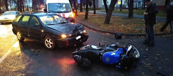 На месте ДТП в Минске На месте ДТП в Минске - Sputnik Беларусь