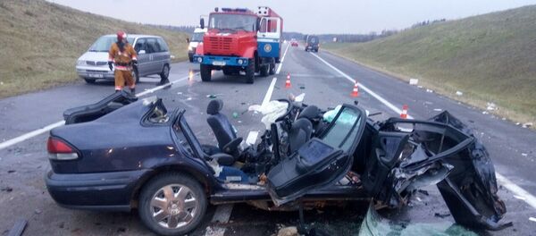 Кадры с места аварии под Радошковичами - Sputnik Беларусь