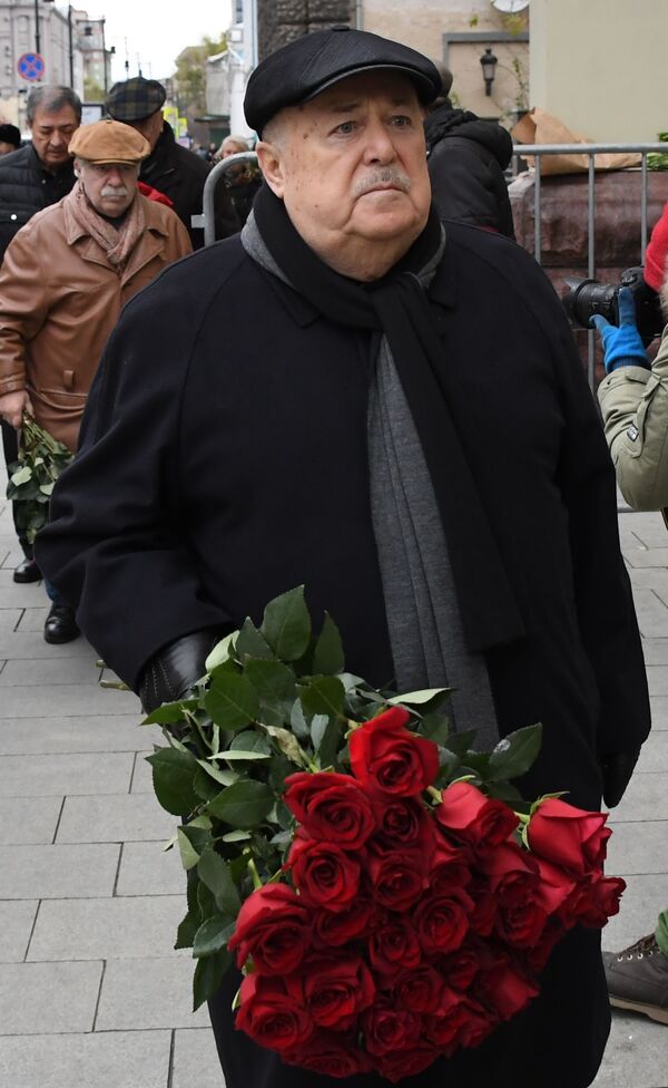 Актер Александр Калягин на церемонии прощания  - Sputnik Беларусь