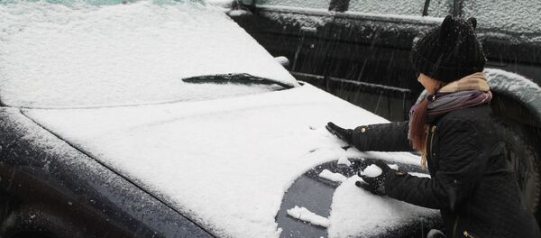 Снег выпал в Витебске - Sputnik Беларусь