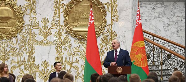 Встреча президента Александра Лукашенко с активом Белорусского республиканского союза молодежи - Sputnik Беларусь