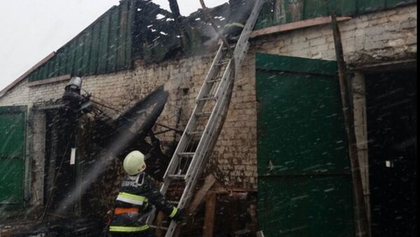 Пожар на ферме в деревне Друйск Браславского района - Sputnik Беларусь