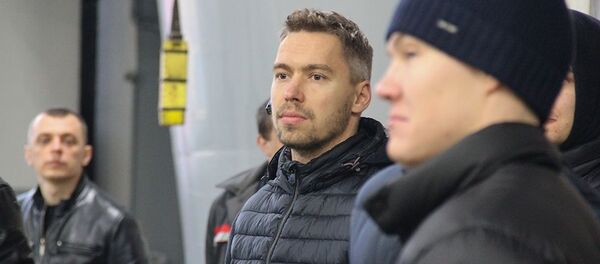 Форвард минского хоккейного клуба Динамо Александр Павлович  - Sputnik Беларусь