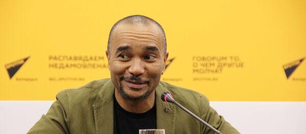 Актер Григорий Сиятвинда в пресс-центре Sputnik Актер Григорий Сиятвинда в пресс-центре Sputnik - Sputnik Беларусь