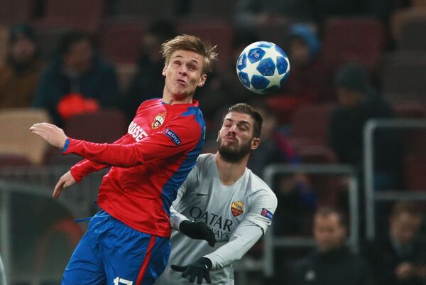 ЦСКА Ганчаренко проиграл Роме в матче группового этапа Лиги чемпионов 2:1 - Sputnik Беларусь