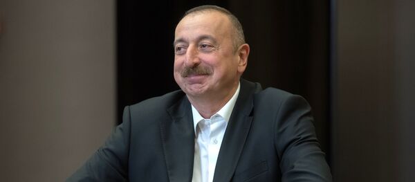 Президент Азербайджана Ильхам Алиев Президент Азербайджана Ильхам Алиев - Sputnik Беларусь