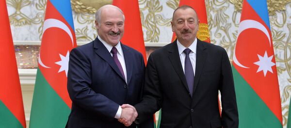Александр Лукашенко и Ильхам Алиев в Минске - Sputnik Беларусь