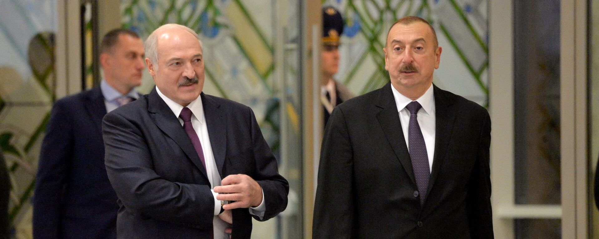 Александр Лукашенко и Ильхам Алиев в Минске - Sputnik Беларусь, 1920, 27.11.2021