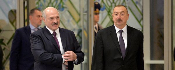 Александр Лукашенко и Ильхам Алиев в Минске - Sputnik Беларусь