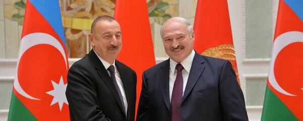Александр Лукашенко и Ильхам Алиев в Минске - Sputnik Беларусь