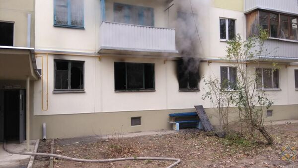 Пожар в квартире на улице Берута в Минске - Sputnik Беларусь