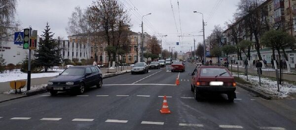 Место наезда на ребенка в Гомеле - Sputnik Беларусь