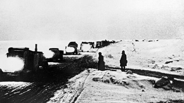 Лядовая траса - Дарога жыцця на Ладажскім возеры 31 снежня 1941 года. - Sputnik Беларусь