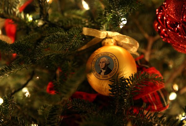 Рождественские декорации Белого дома в Вашингтоне - Sputnik Беларусь