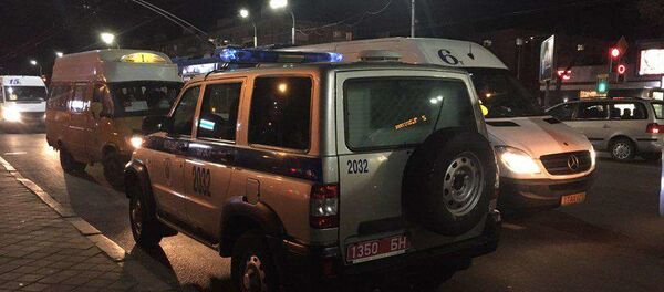 Машина милиции на месте происшествия - Sputnik Беларусь