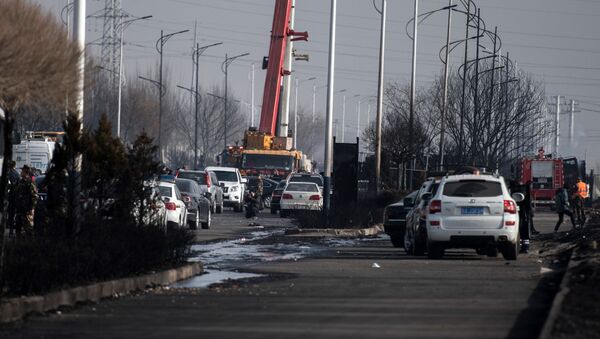 Последствия взрыв возле химзавода в Китае - Sputnik Беларусь