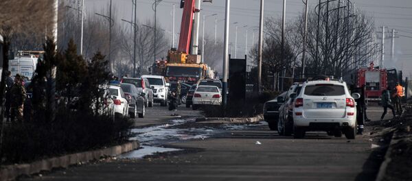 Последствия взрыв возле химзавода в Китае Последствия взрыв возле химзавода в Китае - Sputnik Беларусь