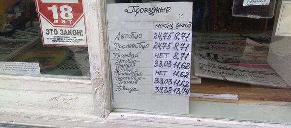 Цены на проездные документы в Витебске - Sputnik Беларусь